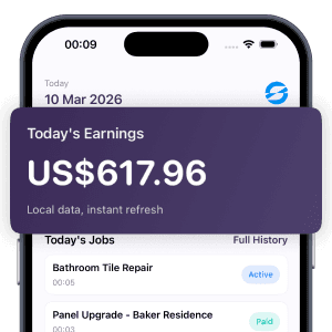 Workmate earnings screen