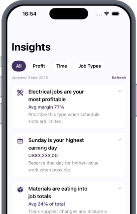 Workmate insights screen
